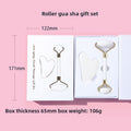 Natural Jade Facial Massage Roller and Scraper Set