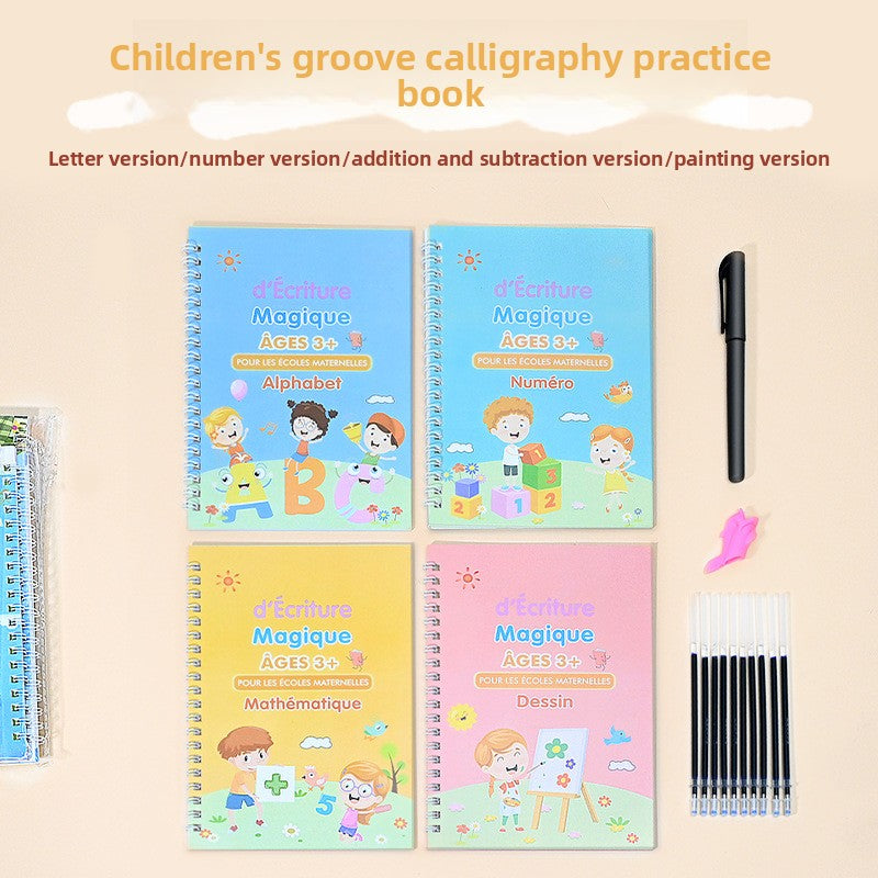 Childrens Groove Writing Practice Books with Pen Set