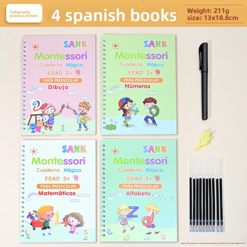 Childrens Groove Writing Practice Books with Pen Set