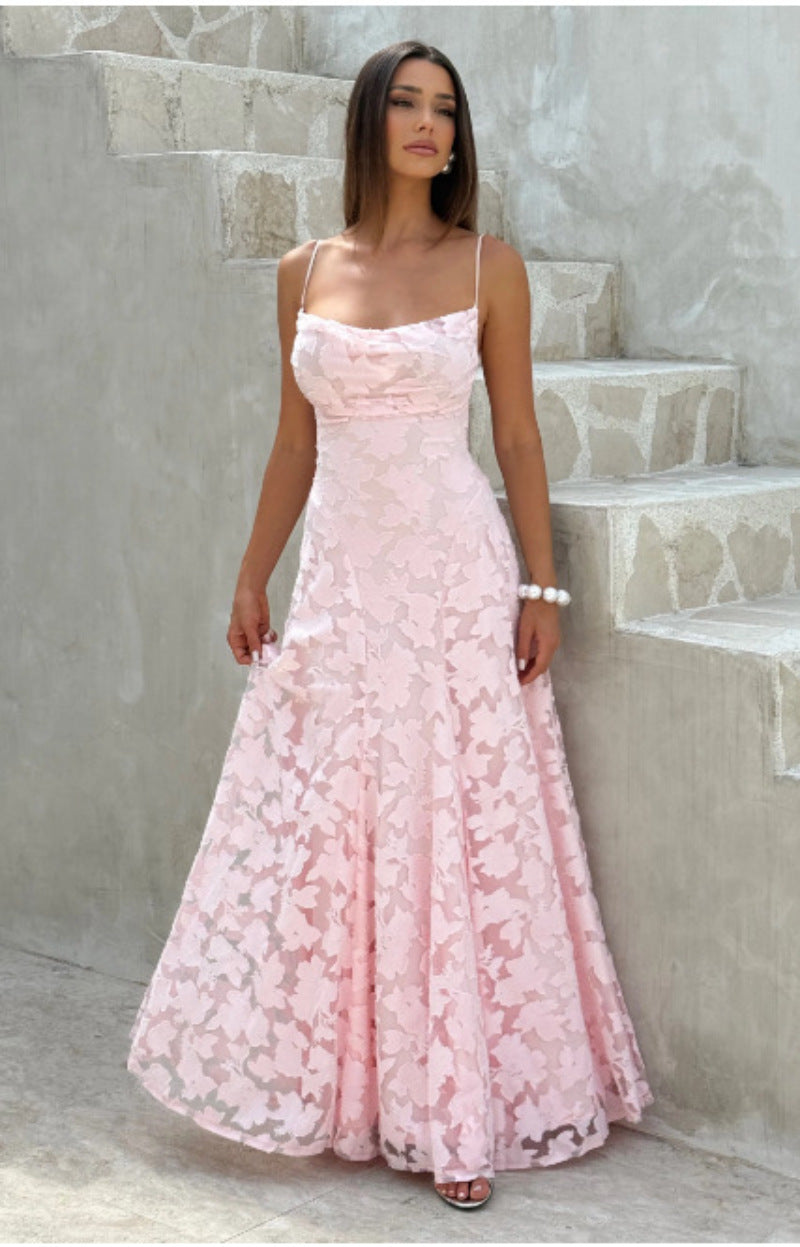 Elegant Backless Slip Dress