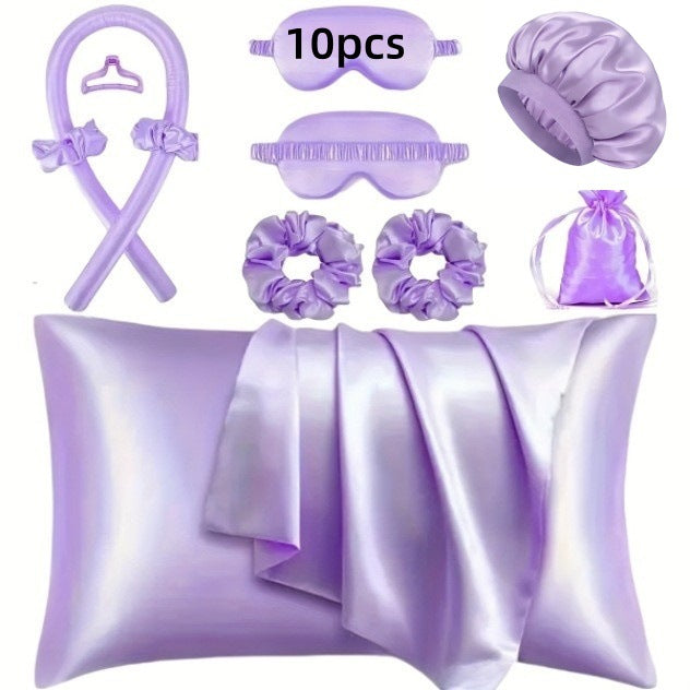 Heatless Hair Curling Set with Sleep Cap